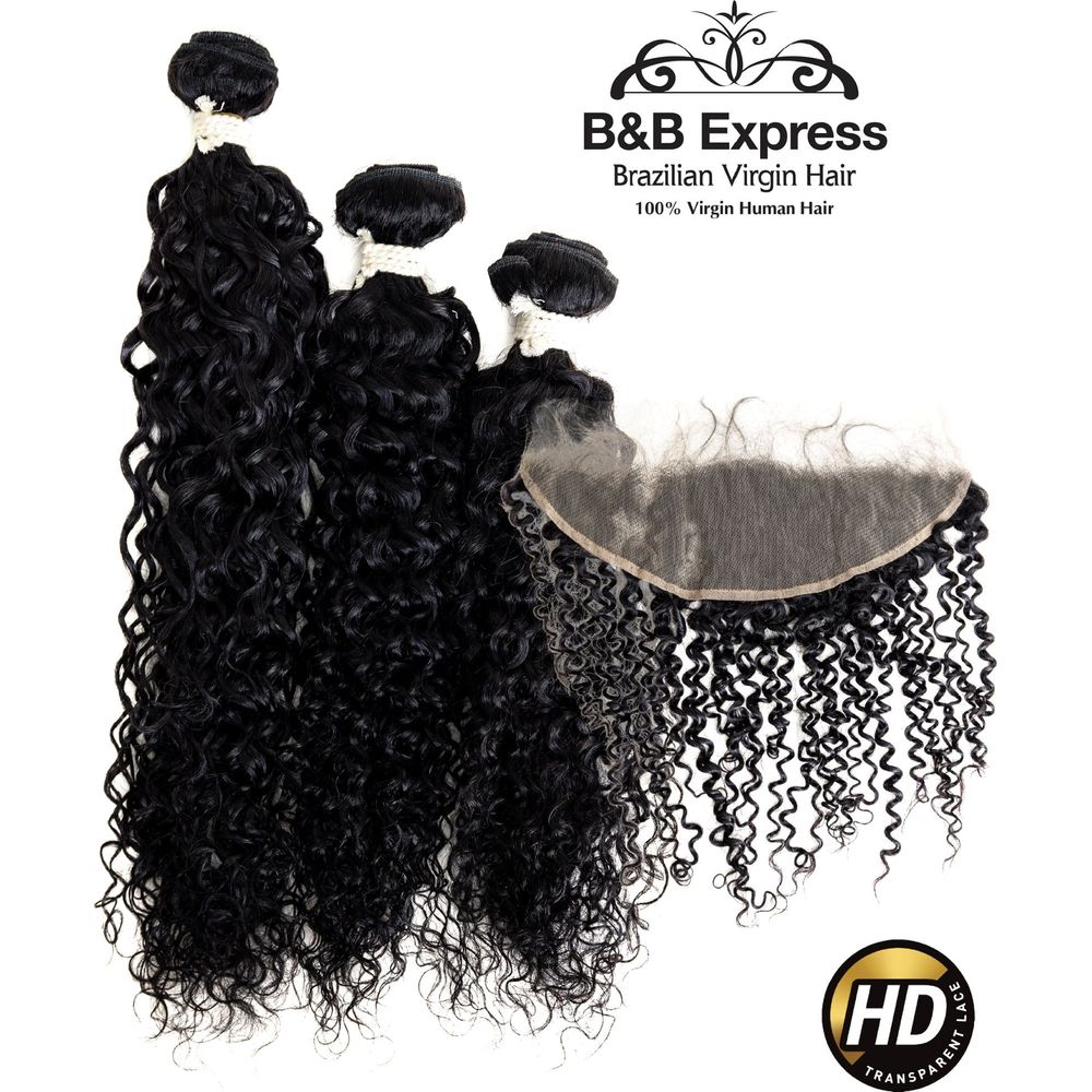 B & B Express 100% Human Hair Multipack Bundles + 13x4 Closure - Bohemian - Beauty Exchange Beauty Supply