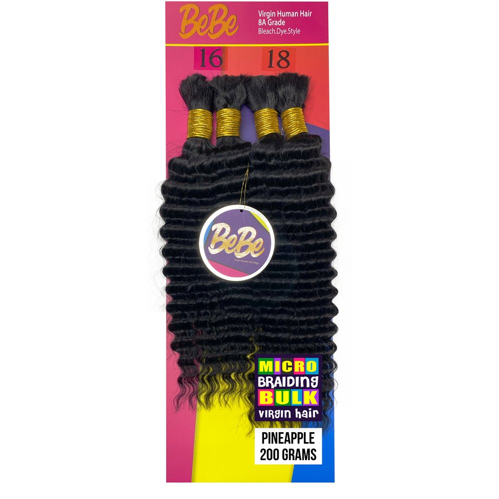 BeBe 100% Virgin Human Bulk Hair 16" 18" Multipack - Beauty Exchange Beauty Supply