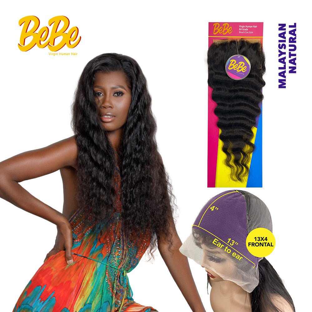 BeBe 100% Virgin Human Hair 13x4 Closure - Malaysian - Beauty Exchange Beauty Supply