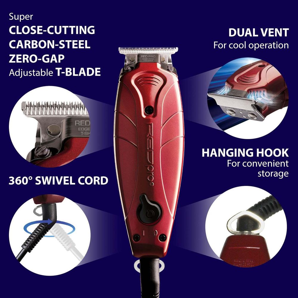 Kiss Red Pro Edgelining T-Shaper Hair Trimmer - Beauty Exchange Beauty Supply