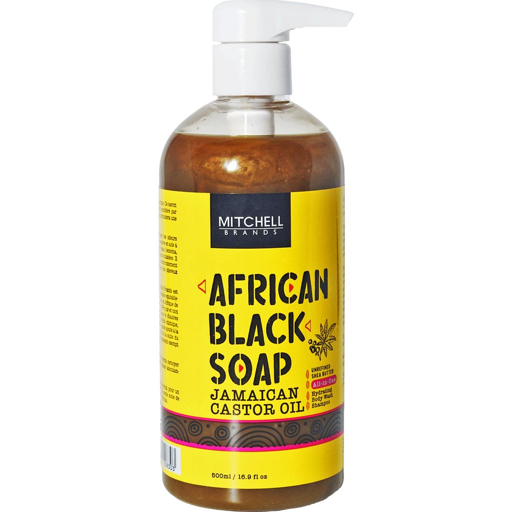 Mitchell Brands African Black Jamaican Castor Oil Liquid Soap 16.9oz/500ml - Beauty Exchange Beauty Supply