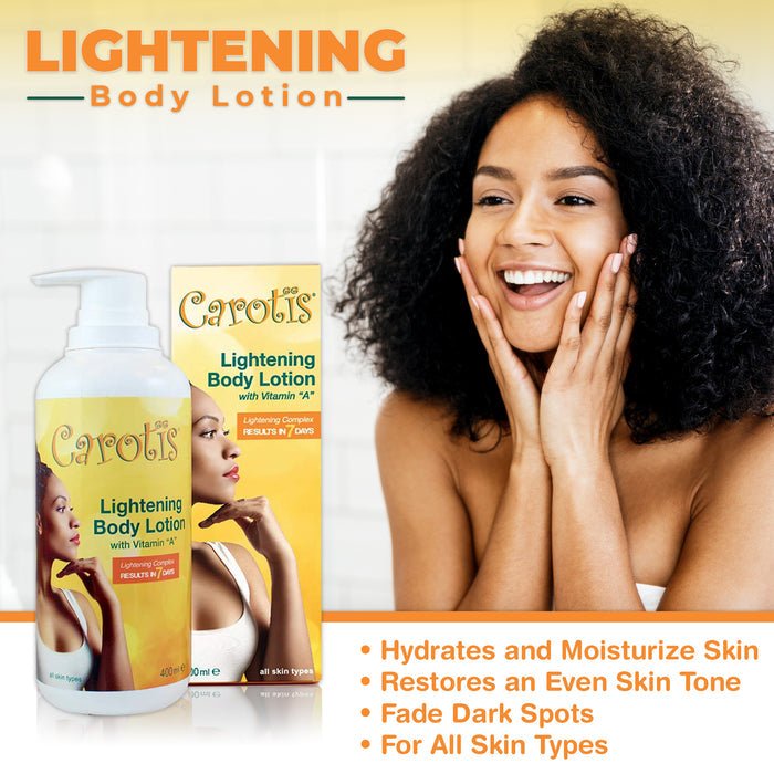 Mitchell Brands Carotis 7 Day Vitamin A Lightening Body Lotion 14.10oz/400ml - Beauty Exchange Beauty Supply