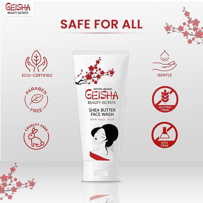 Mitchell Brands Geisha Beauty Secrets Kojic Acid Shea Butter Face Wash 2oz/60ml - Beauty Exchange Beauty Supply