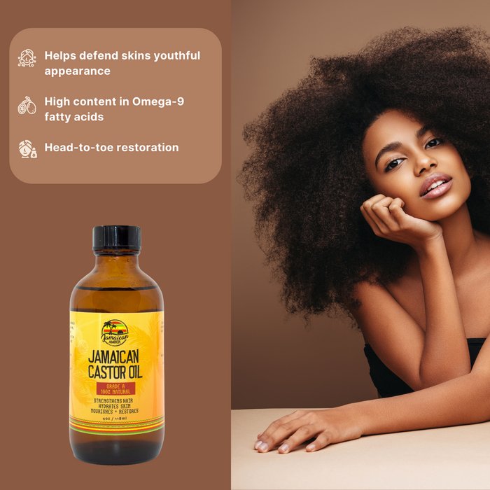 Mitchell Brands Jamaican Amber Jamaican Castor Oil 4oz/118ml - Beauty Exchange Beauty Supply