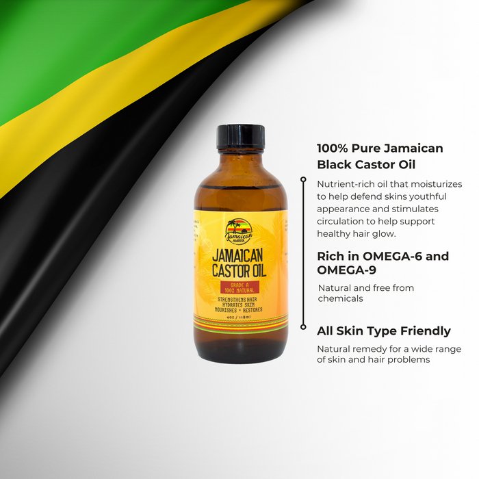 Mitchell Brands Jamaican Amber Jamaican Castor Oil 4oz/118ml - Beauty Exchange Beauty Supply