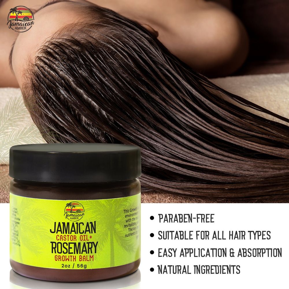 Mitchell Brands Jamaican Amber Jamaican Castor Oil+ Rosemary Hair Growth Balm 2oz/60ml - Beauty Exchange Beauty Supply