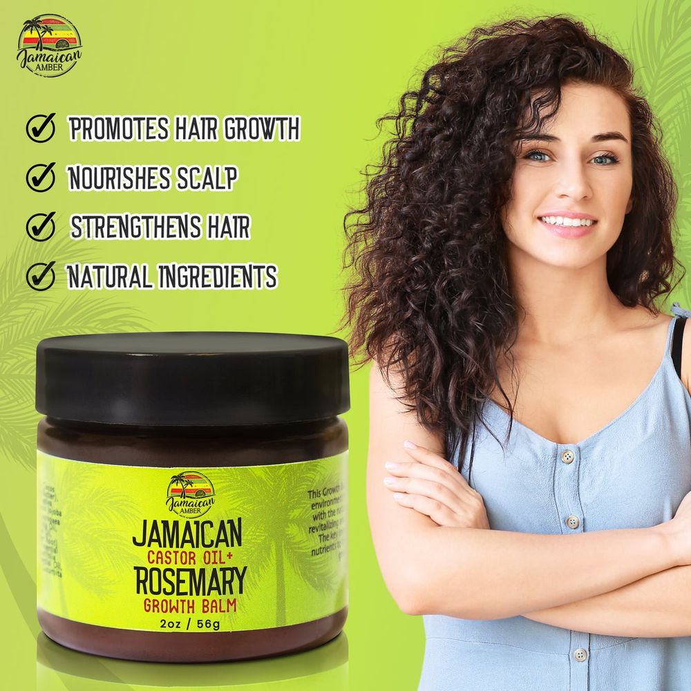 Mitchell Brands Jamaican Amber Jamaican Castor Oil+ Rosemary Hair Growth Balm 2oz/60ml - Beauty Exchange Beauty Supply