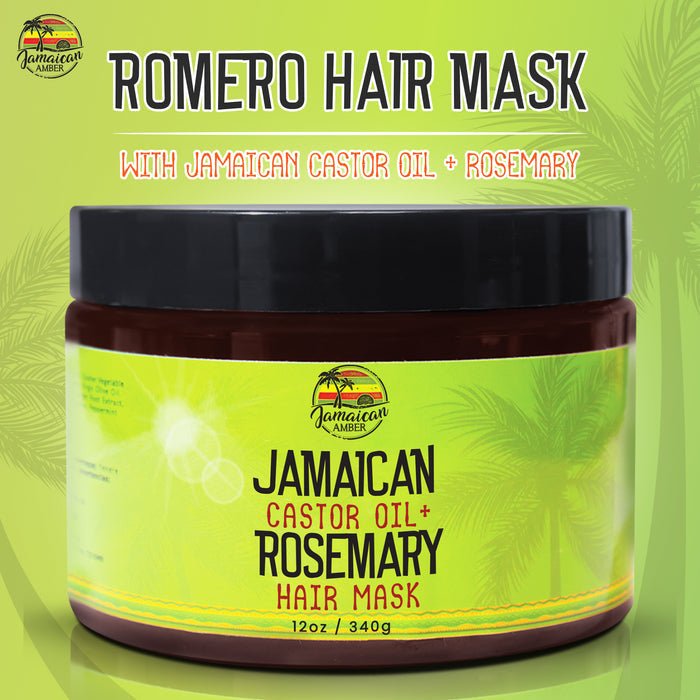 Mitchell Brands Jamaican Amber Jamaican Castor Oil+ Rosemary Hair Masque 12oz/354ml - Beauty Exchange Beauty Supply