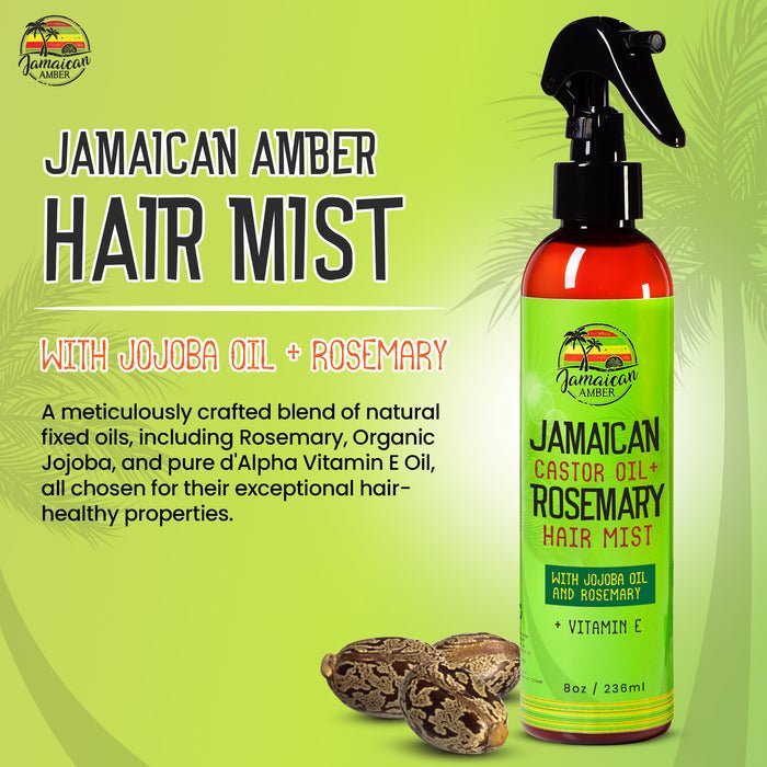 Mitchell Brands Jamaican Amber Jamaican Castor Oil+ Rosemary Hair Mist 8oz/236ml - Beauty Exchange Beauty Supply