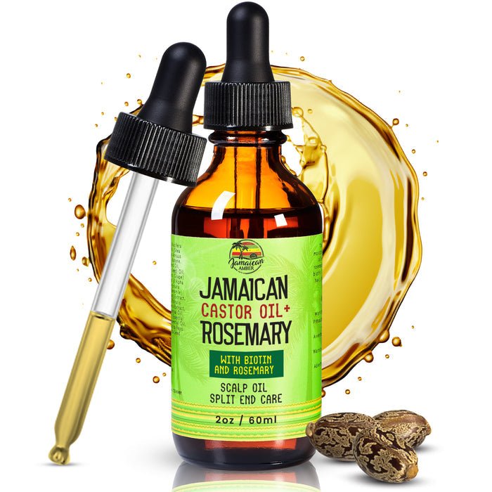 Mitchell Brands Jamaican Amber Jamaican Castor Oil+ Rosemary Hair Oil 2oz/60ml - Beauty Exchange Beauty Supply