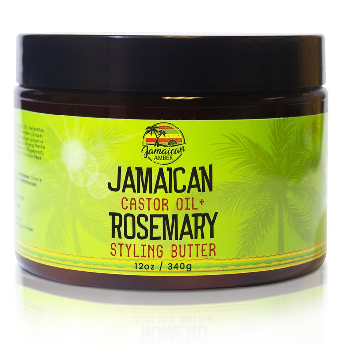 Mitchell Brands Jamaican Amber Jamaican Castor Oil+ Rosemary Hair Styling Butter 12oz/354ml - Beauty Exchange Beauty Supply