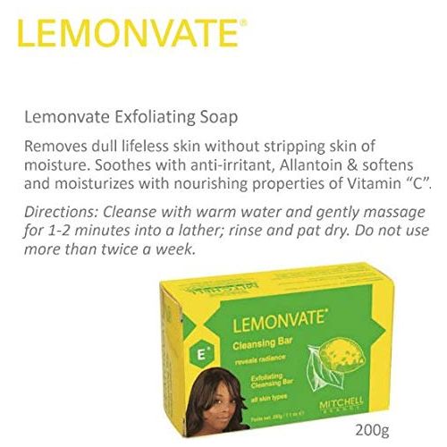 Mitchell Brands Lemonvate Exfoliating Cleansing Soap 7.1oz/200g - Beauty Exchange Beauty Supply