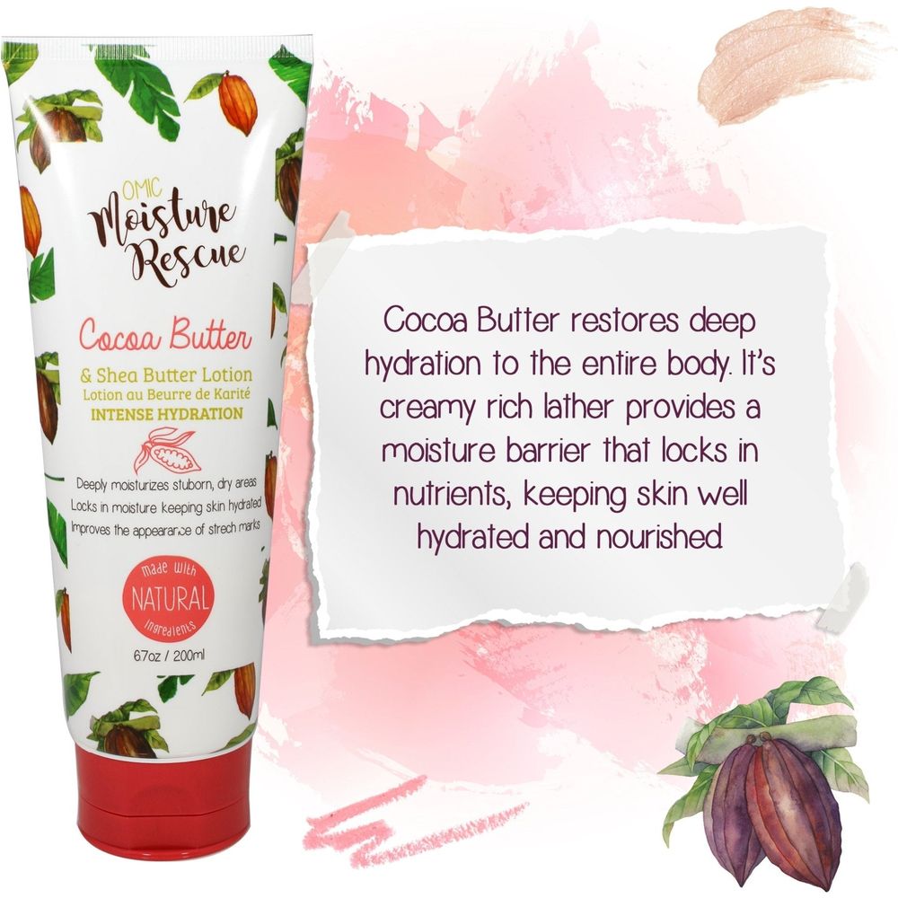 Mitchell Brands Moisture Rescue Cocoa Butter Shea Butter Lotion 6.7oz/200ml - Beauty Exchange Beauty Supply