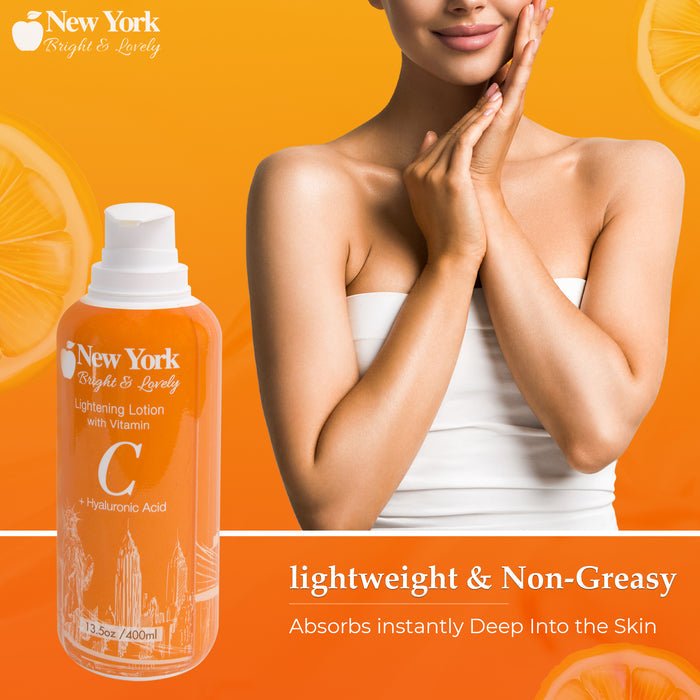 Mitchell Brands New York Bright & Lovely Vitamin C Lightening Lotion 13.5oz/400ml - Beauty Exchange Beauty Supply