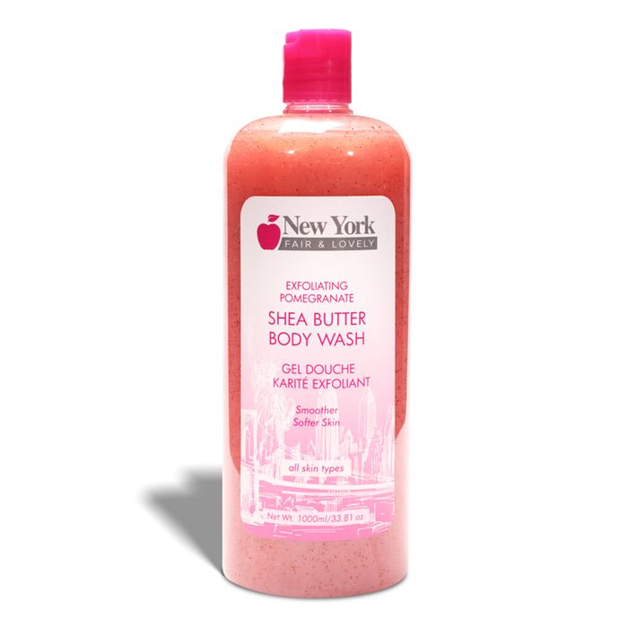 Mitchell Brands New York Fair & Lovely Exfoliating Pomegranate Shea Butter Body Wash 33.81oz/1000ml - Beauty Exchange Beauty Supply