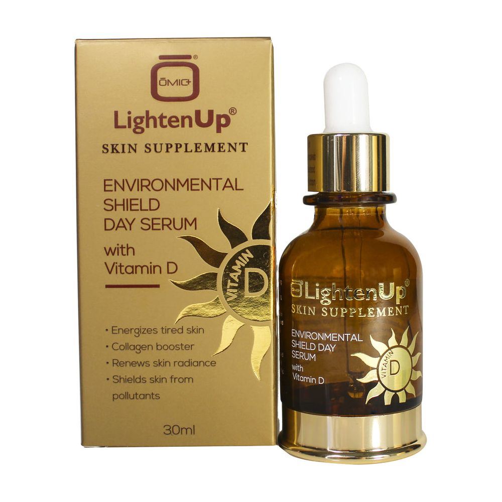 Mitchell Brands Omic LightenUp Environmental Shield Day Serum with Vitamin D 1oz/30ml - Beauty Exchange Beauty Supply