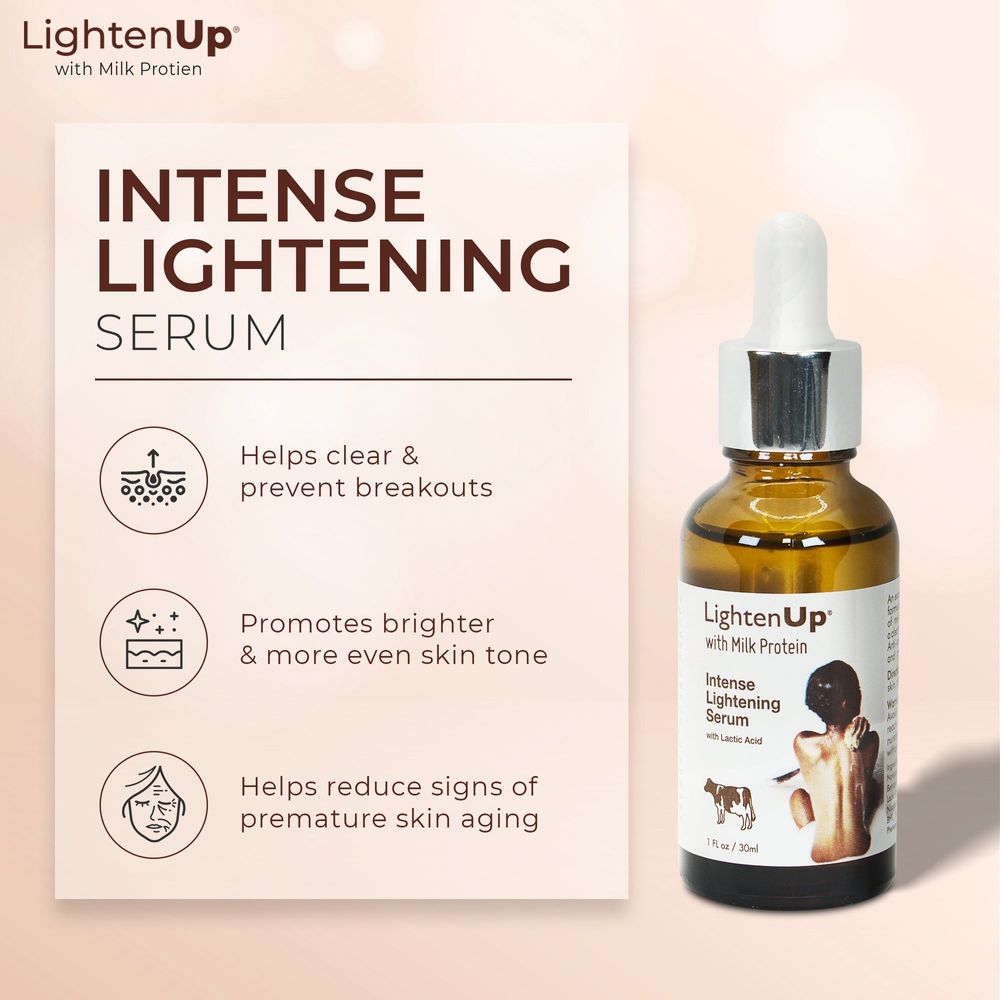 Mitchell Brands Omic Lightenup Lactic Acid Milk Protein Active Intense Lightening Serum 1oz/30ml - Beauty Exchange Beauty Supply