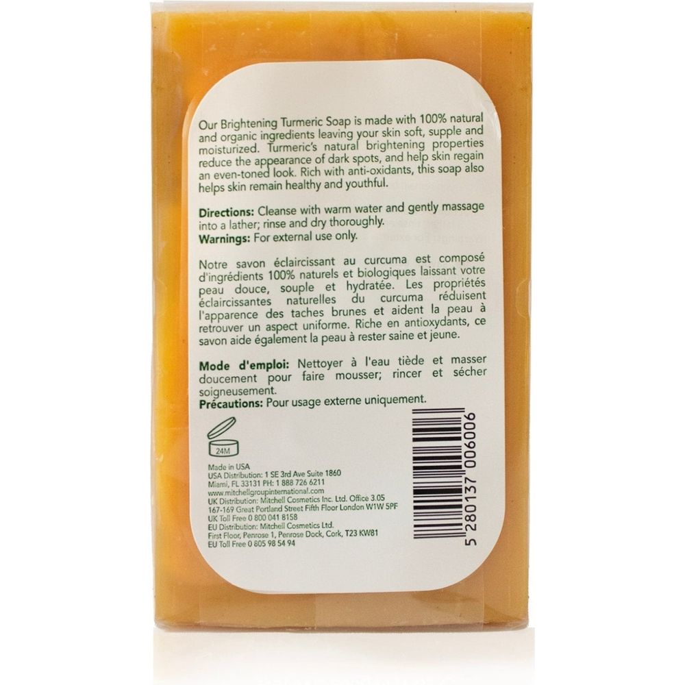 Mitchell Brands Organic Extract Turmeric Brightening Soap 7oz/200g - Beauty Exchange Beauty Supply