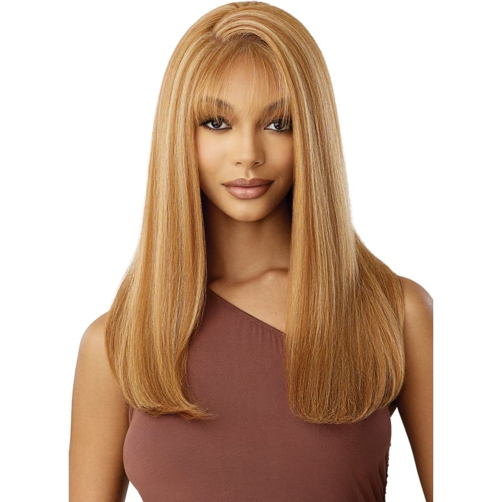 Outre 100% Human Hair Blend 5x5 HD Lace Closure Wig - Natural Yaki 22" - Beauty Exchange Beauty Supply