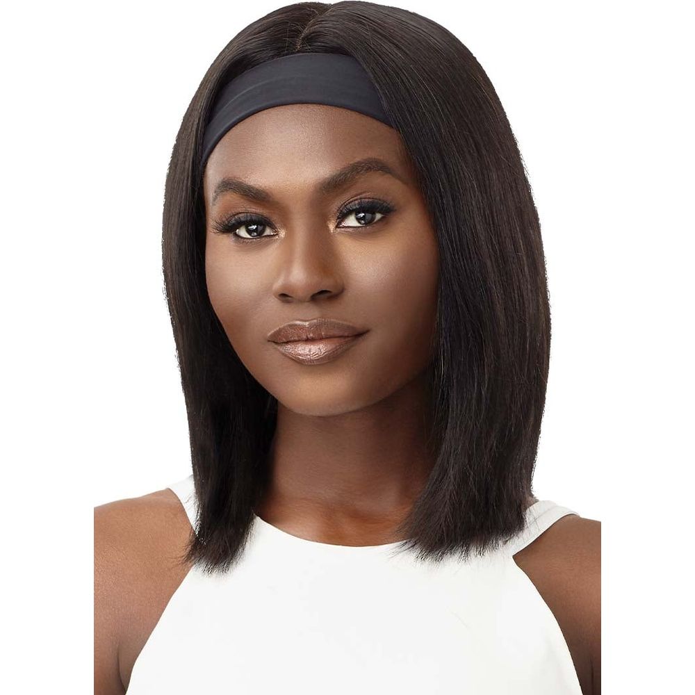 Outre Headband Wig 100% Human Hair Wet & Wavy Headband Wig - Deep Wave 14" - Beauty Exchange Beauty Supply