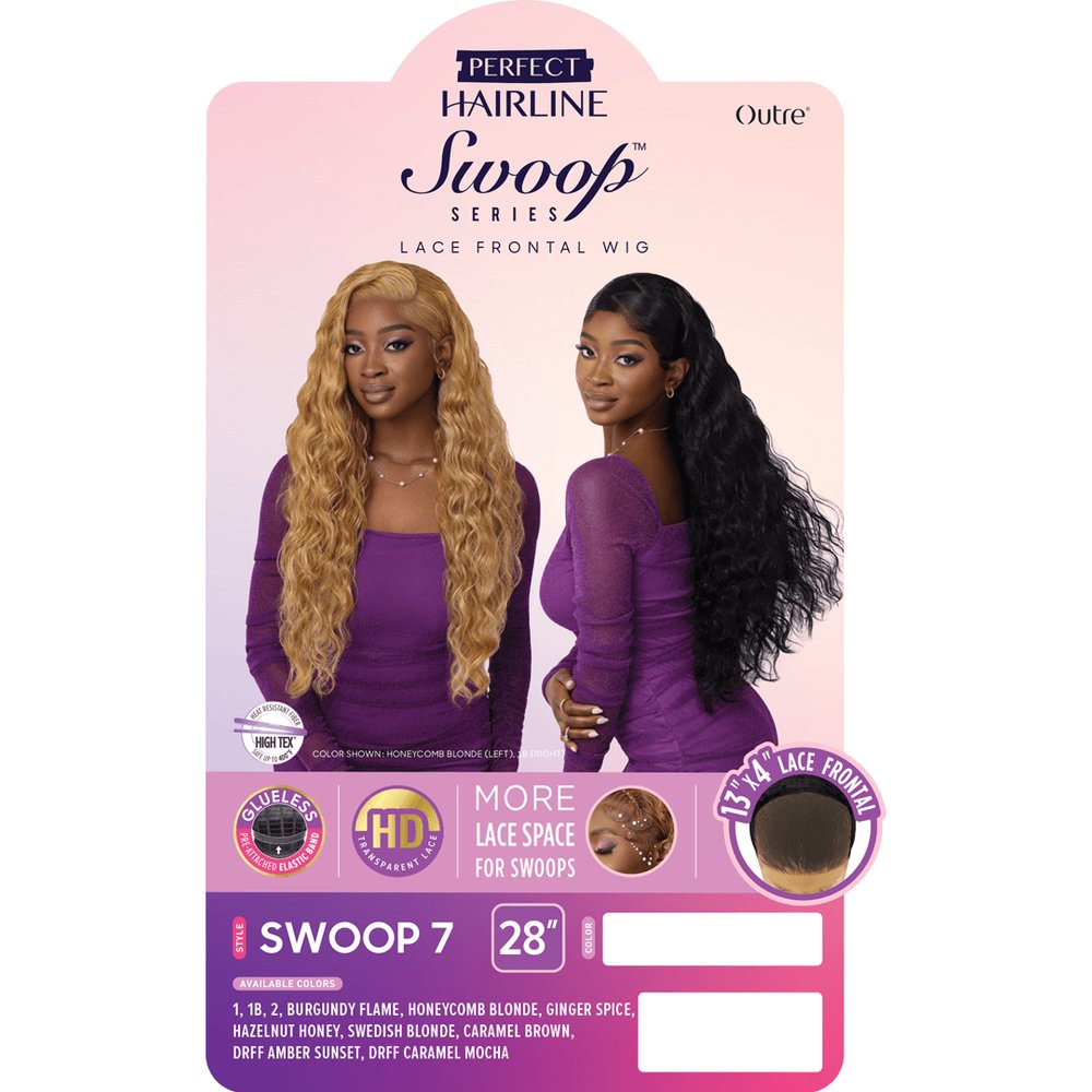 Outre Perfect Hairline Swoop Series 13x4 Synthetic HD Lace Front Wig - Swoop 7 - Beauty Exchange Beauty Supply