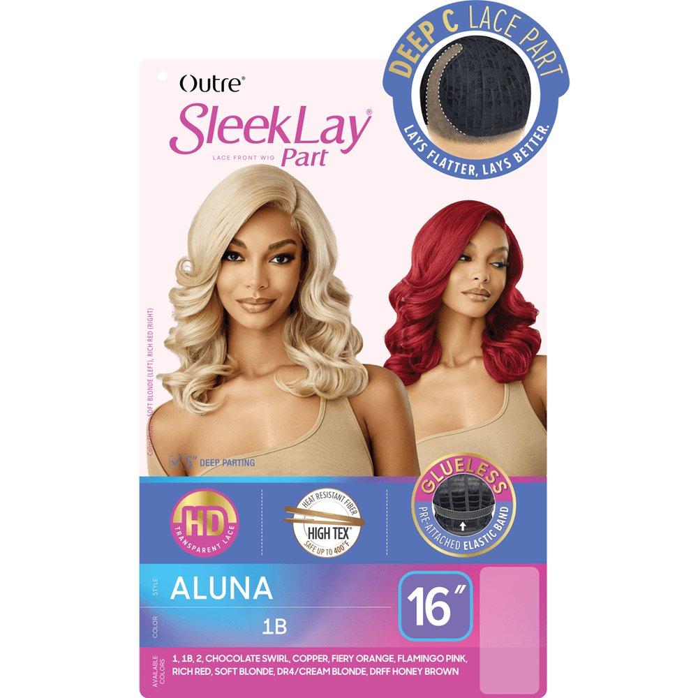 Outre SleekLay Part Synthetic HD Lace Front Wig - Aluna - Beauty Exchange Beauty Supply