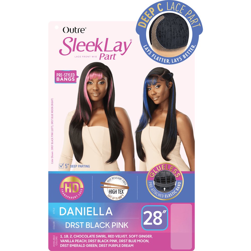 Outre SleekLay Part Synthetic HD Lace Front Wig - Daniella - Beauty Exchange Beauty Supply