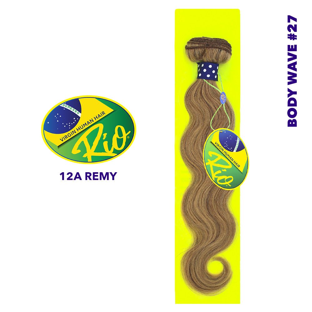 Rio 100% Virgin Human Hair Body Wave Single Bundles - #27 - Beauty Exchange Beauty Supply