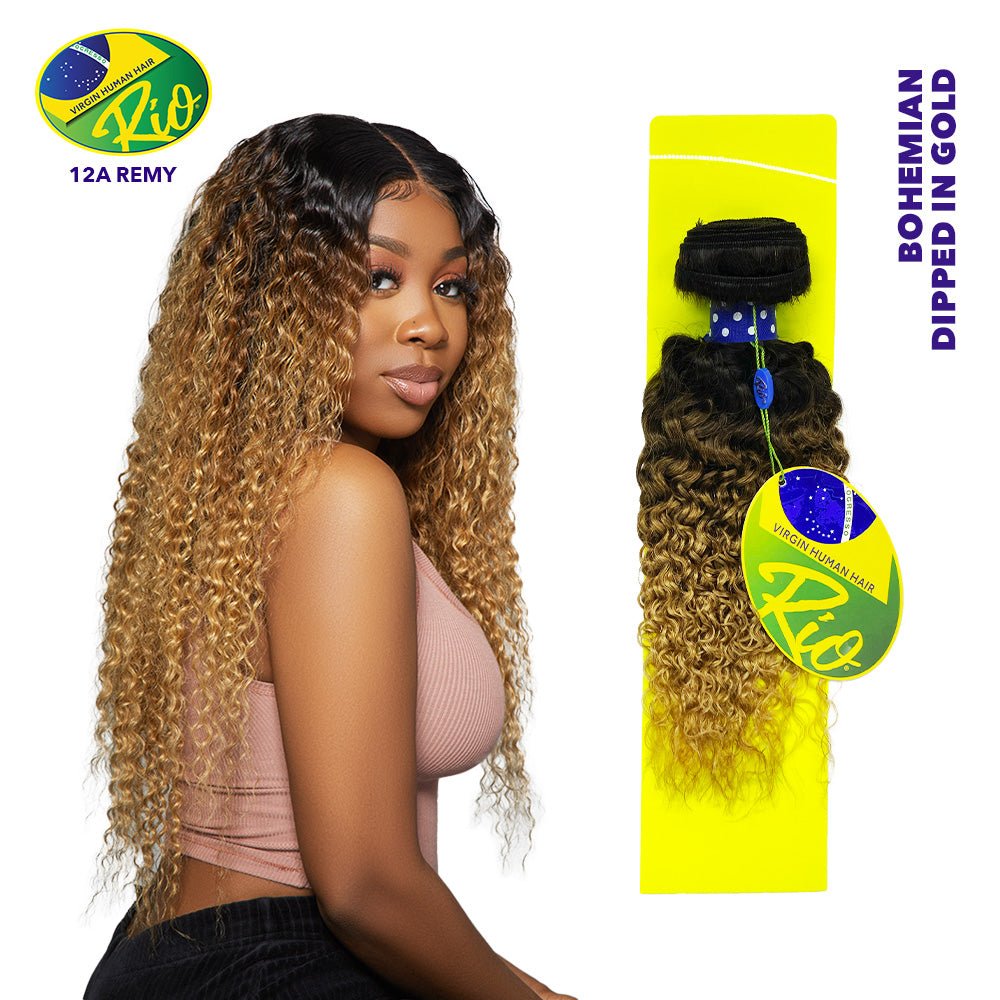 Rio 100% Virgin Human Hair Bohemian Bundles - Dipped in Gold - Beauty Exchange Beauty Supply