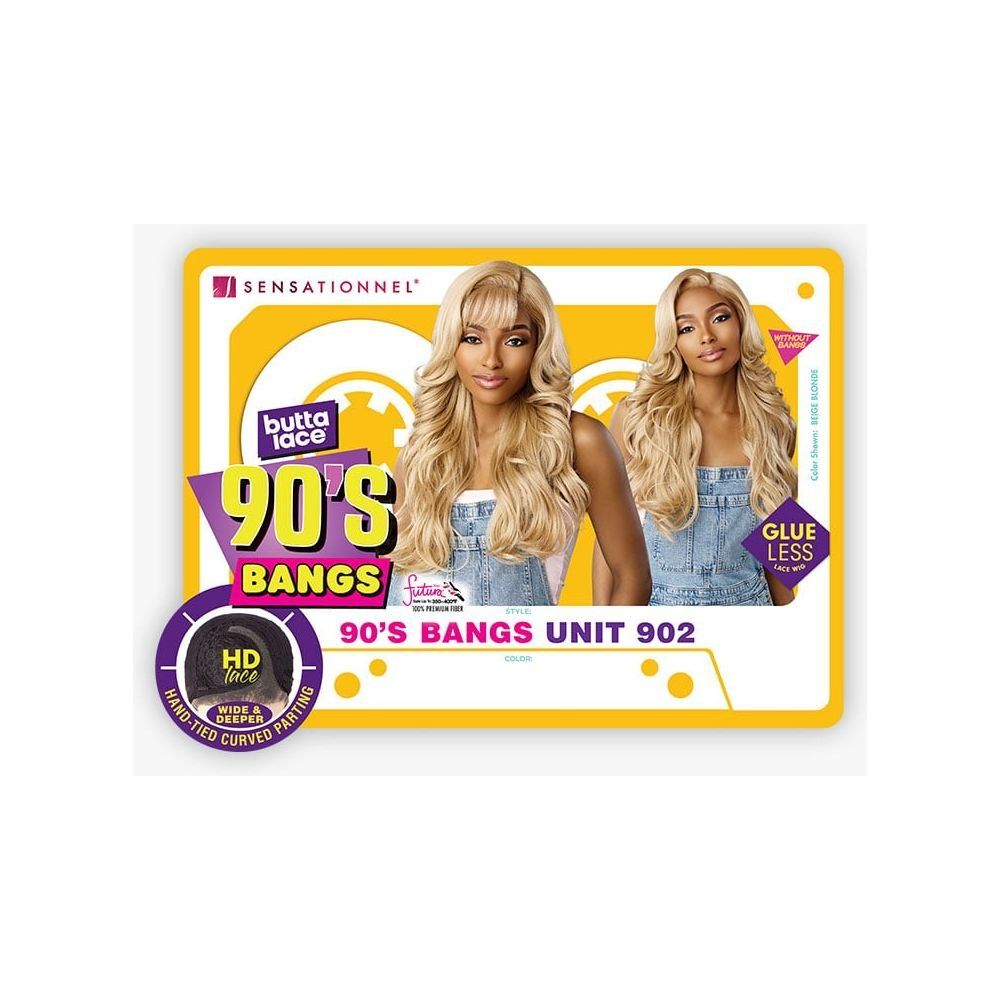 Sensationnel Butta Lace 90's Bang Glueless Synthetic HD Lace Wig - 902 - Beauty Exchange Beauty Supply