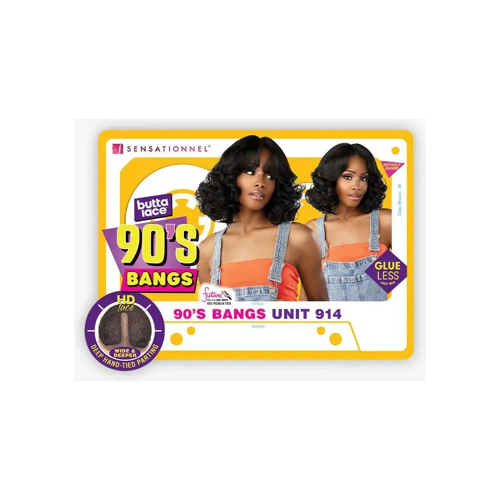 Sensationnel Butta Lace 90's Bang Glueless Synthetic HD Lace Wig - 914 - Beauty Exchange Beauty Supply