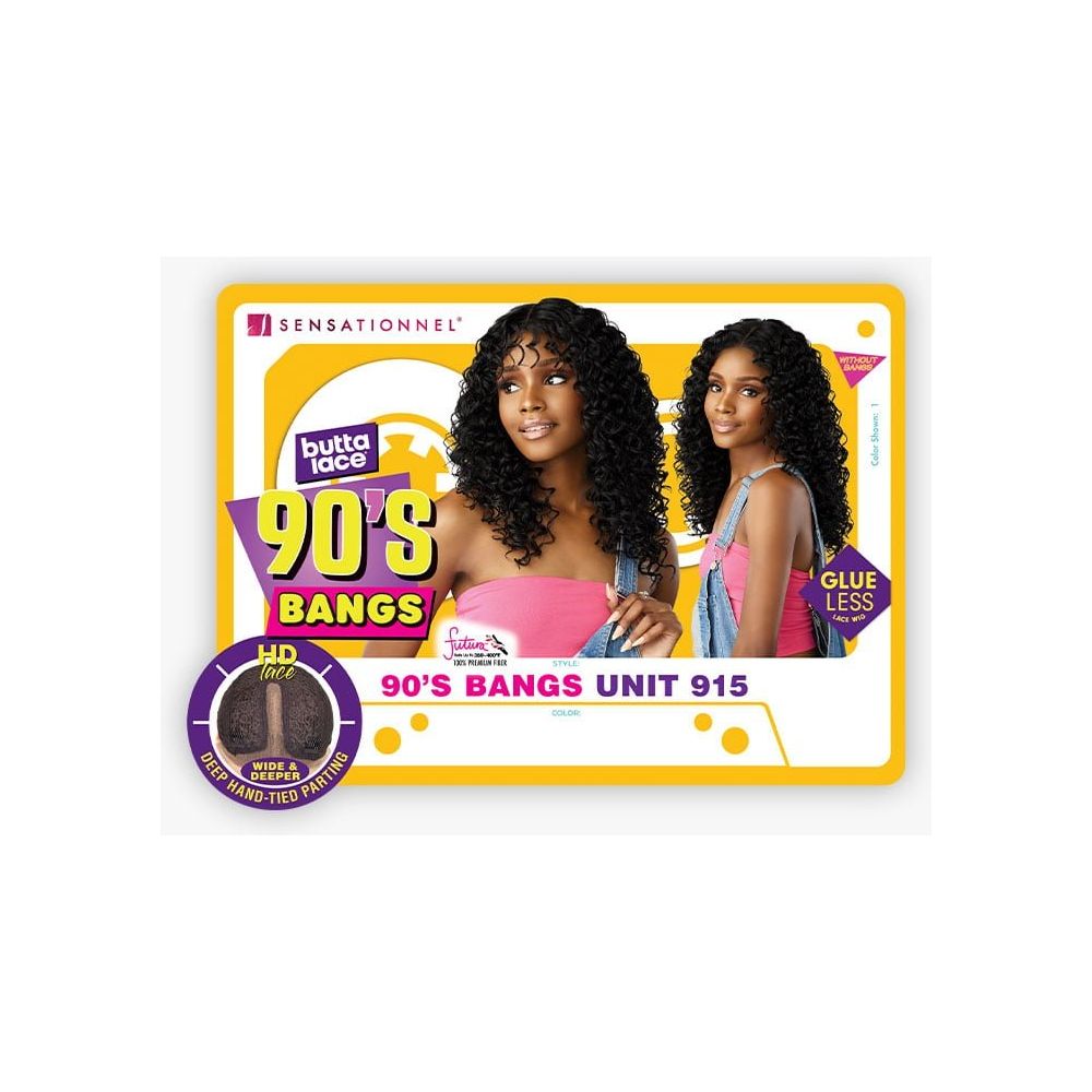 Sensationnel Butta Lace 90's Bang Glueless Synthetic HD Lace Wig - 915 - Beauty Exchange Beauty Supply