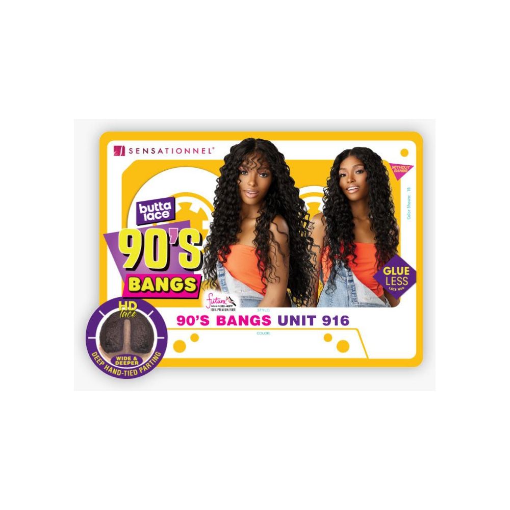 Sensationnel Butta Lace 90's Bang Glueless Synthetic HD Lace Wig - 916 - Beauty Exchange Beauty Supply