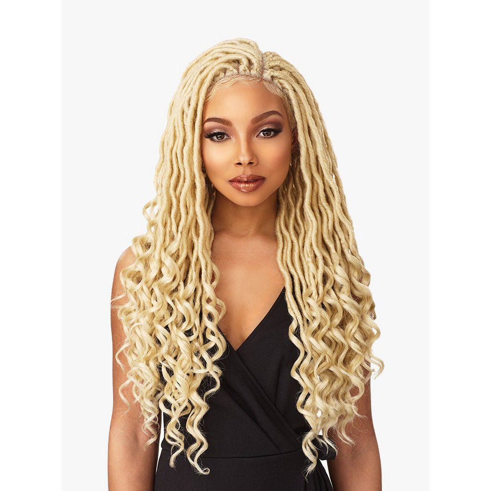 Sensationnel Cloud 9 4x4 Lace Parting Synthetic Braided Wig - Goddess Locs - Beauty Exchange Beauty Supply