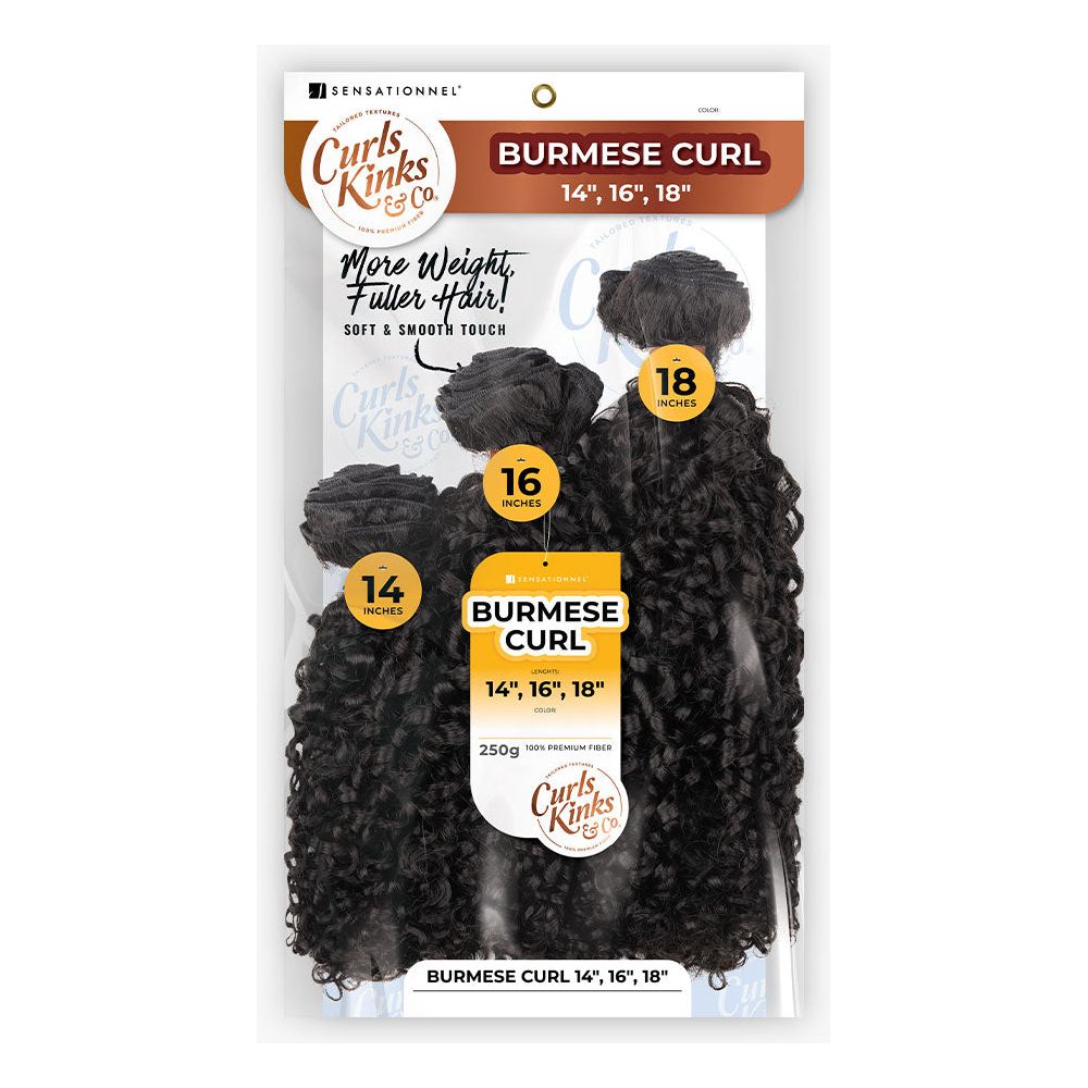 Sensationnel Curls Kinks & Co 100% Premium Fiber Multipack - Burmese Curl - Beauty Exchange Beauty Supply