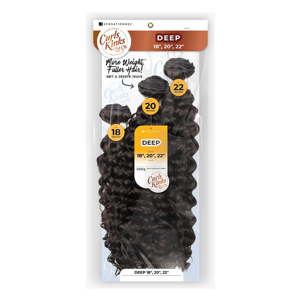 Sensationnel Curls Kinks & Co 100% Premium Fiber Multipack - Deep - Beauty Exchange Beauty Supply