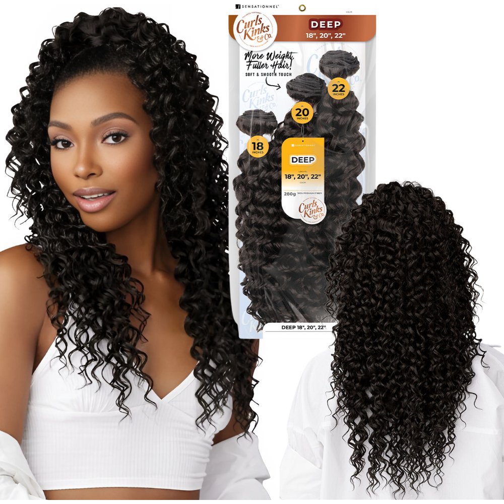 Sensationnel Curls Kinks & Co 100% Premium Fiber Multipack - Deep - Beauty Exchange Beauty Supply