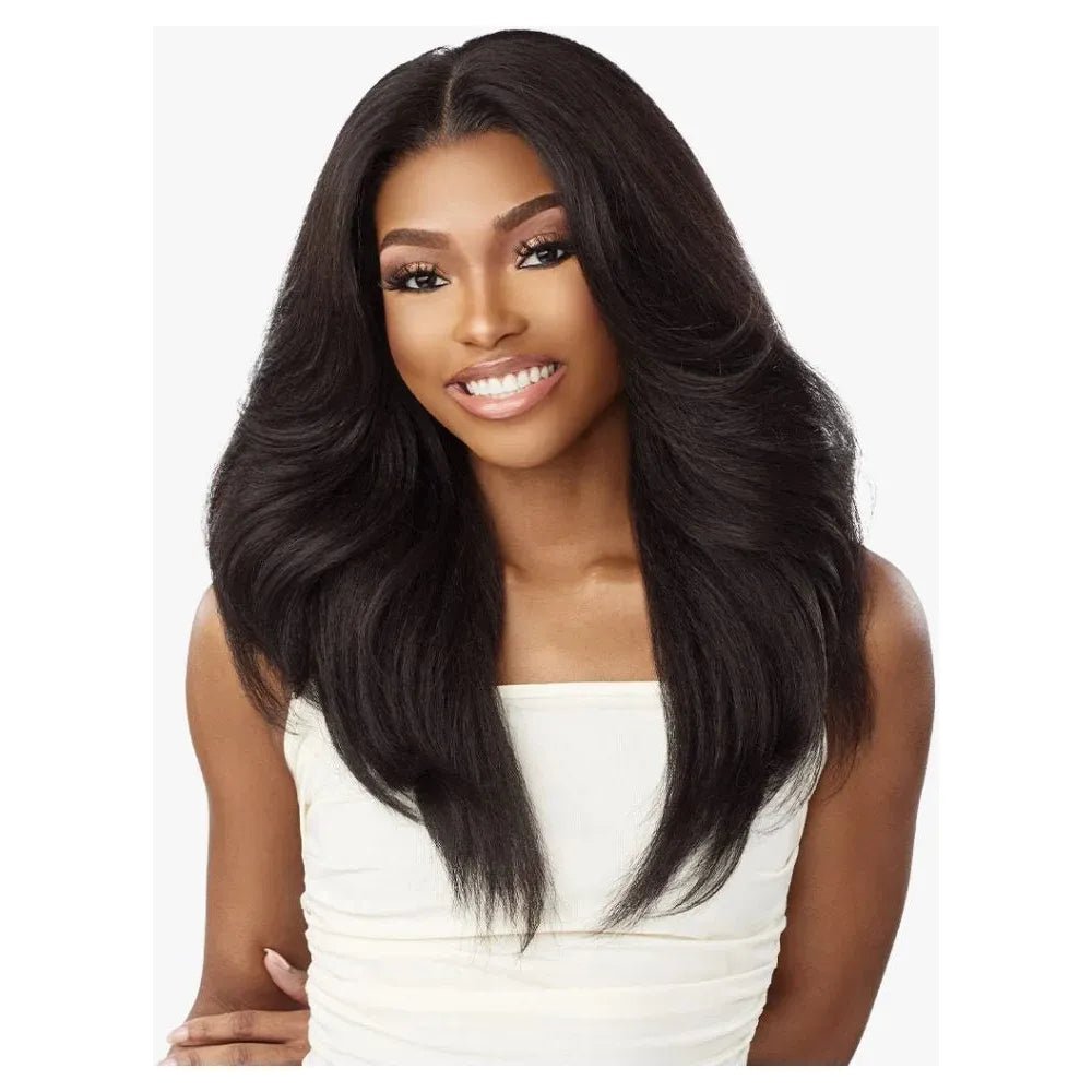 Sensationnel Curls Kinks & Co Kinky Edges 13x6 Synthetic HD Lace Front Wig - Kinky Layered Blowout 22" - Beauty Exchange Beauty Supply