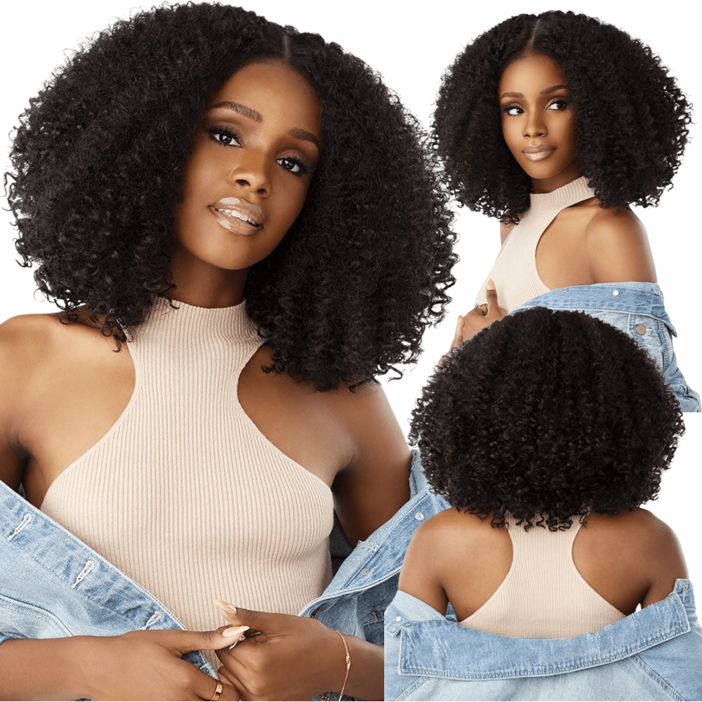 Sensationnel Curls Kinks & Co Kinky Edges Y Part HD Lace Wig - Kinky Zigzag Curls 14" - Beauty Exchange Beauty Supply