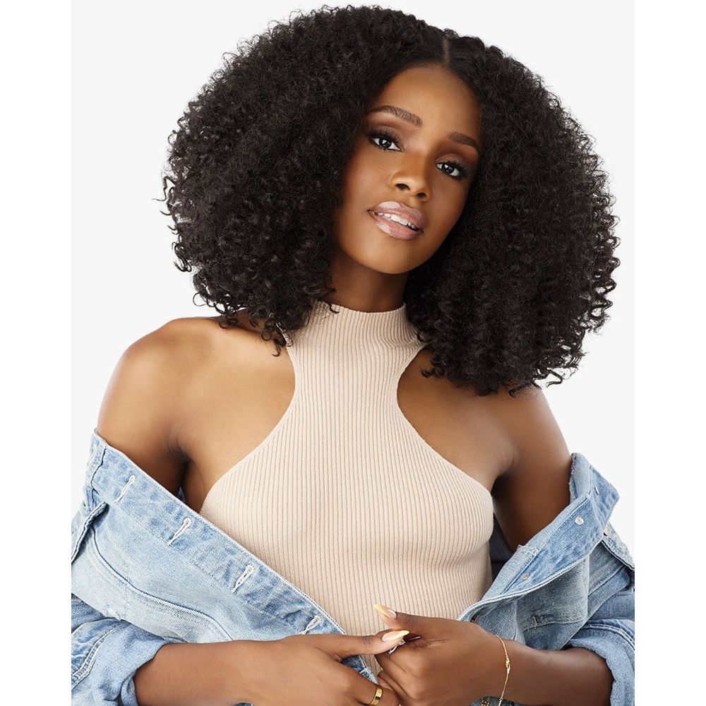 Sensationnel Curls Kinks & Co Kinky Edges Y Part HD Lace Wig - Kinky Zigzag Curls 14" - Beauty Exchange Beauty Supply