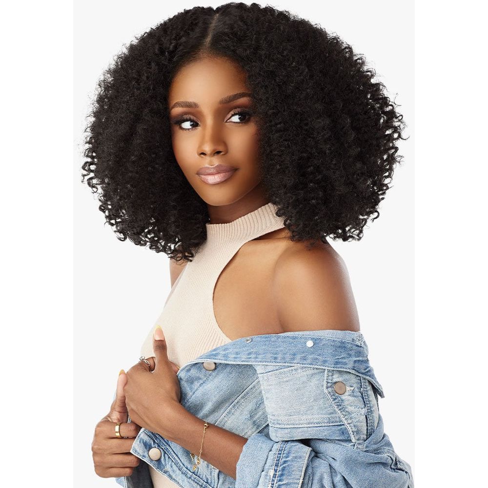 Sensationnel Curls Kinks & Co Kinky Edges Y Part HD Lace Wig - Kinky Zigzag Curls 14" - Beauty Exchange Beauty Supply