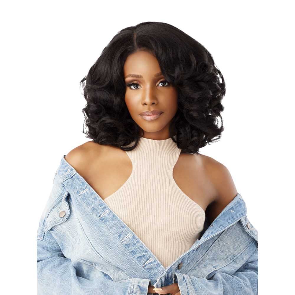 Sensationnel Curls Kinks & Co Kinky Edges Y - Part Synthetic HD Lace Front Wig - Kinky Volume Curl 14" - Beauty Exchange Beauty Supply