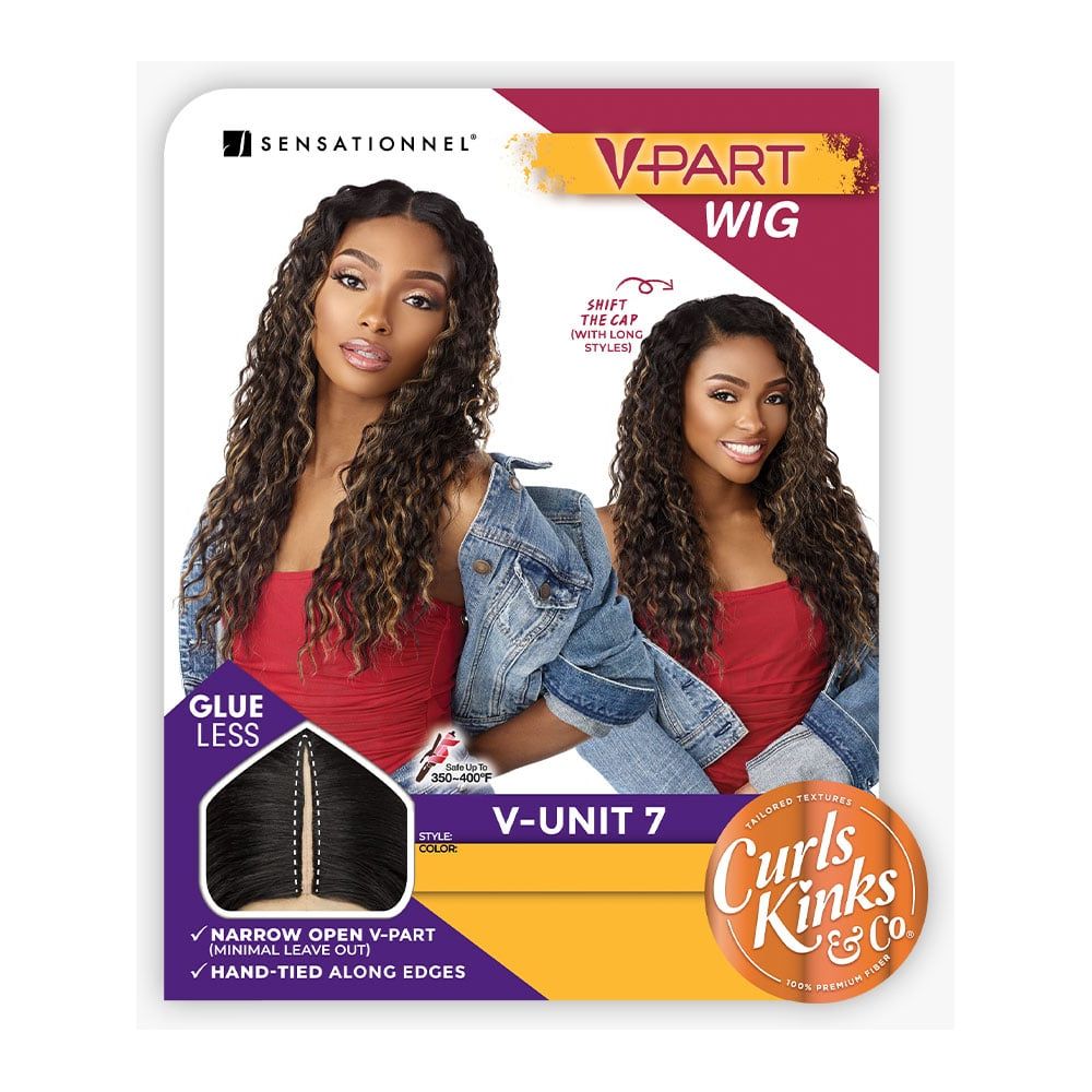 Sensationnel Curls Kinks &Co V - Part Synthetic HD Lace Wigs - V - Unit 7 - Beauty Exchange Beauty Supply