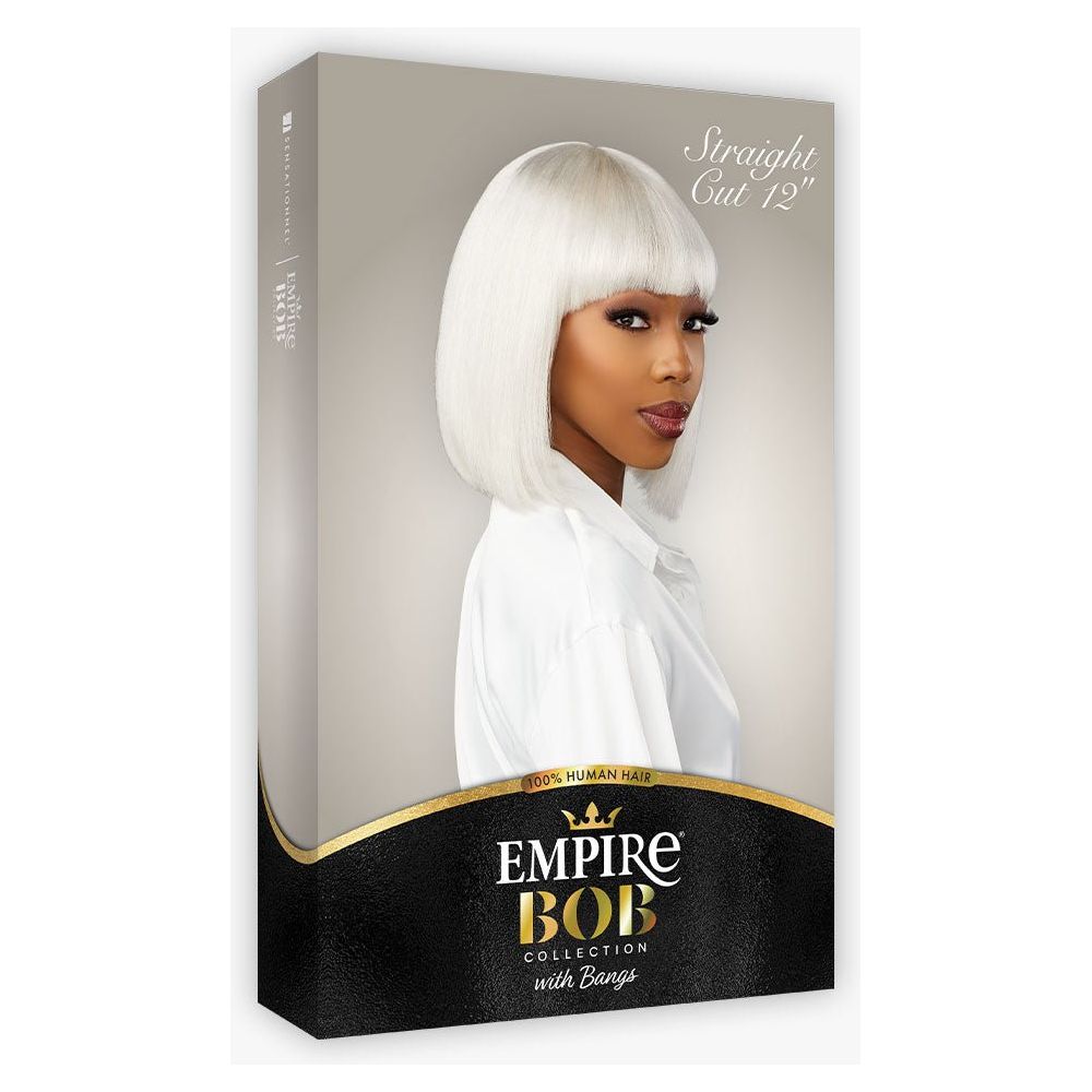 Sensationnel Empire Bob Collection 100% Human Hair Full Wig - Straight Cut 12" - Beauty Exchange Beauty Supply