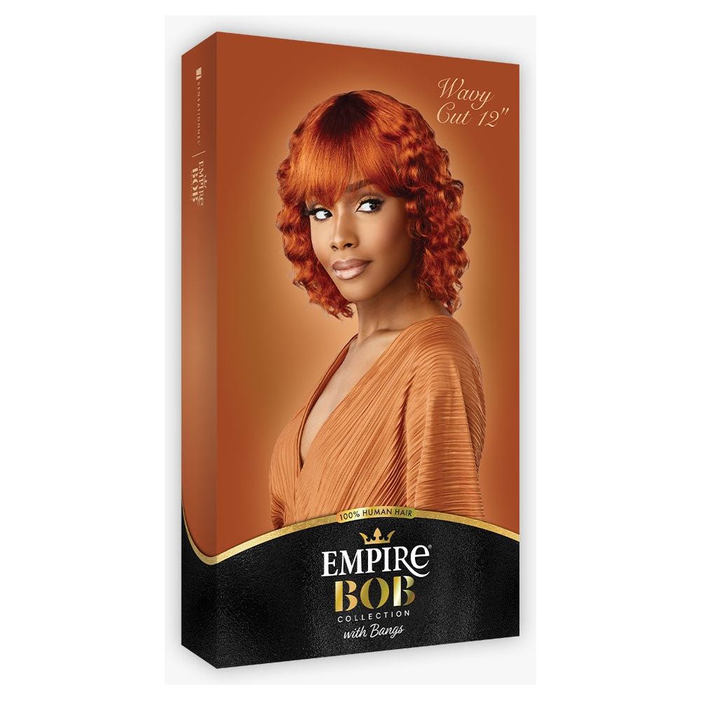 Sensationnel Empire Bob Collection 100% Human Hair Full Wig - Wavy Cut 12" - Beauty Exchange Beauty Supply