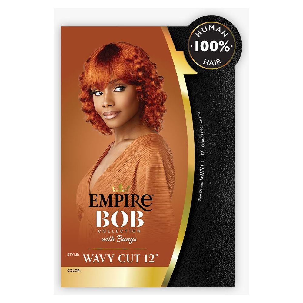 Sensationnel Empire Bob Collection 100% Human Hair Full Wig - Wavy Cut 12" - Beauty Exchange Beauty Supply