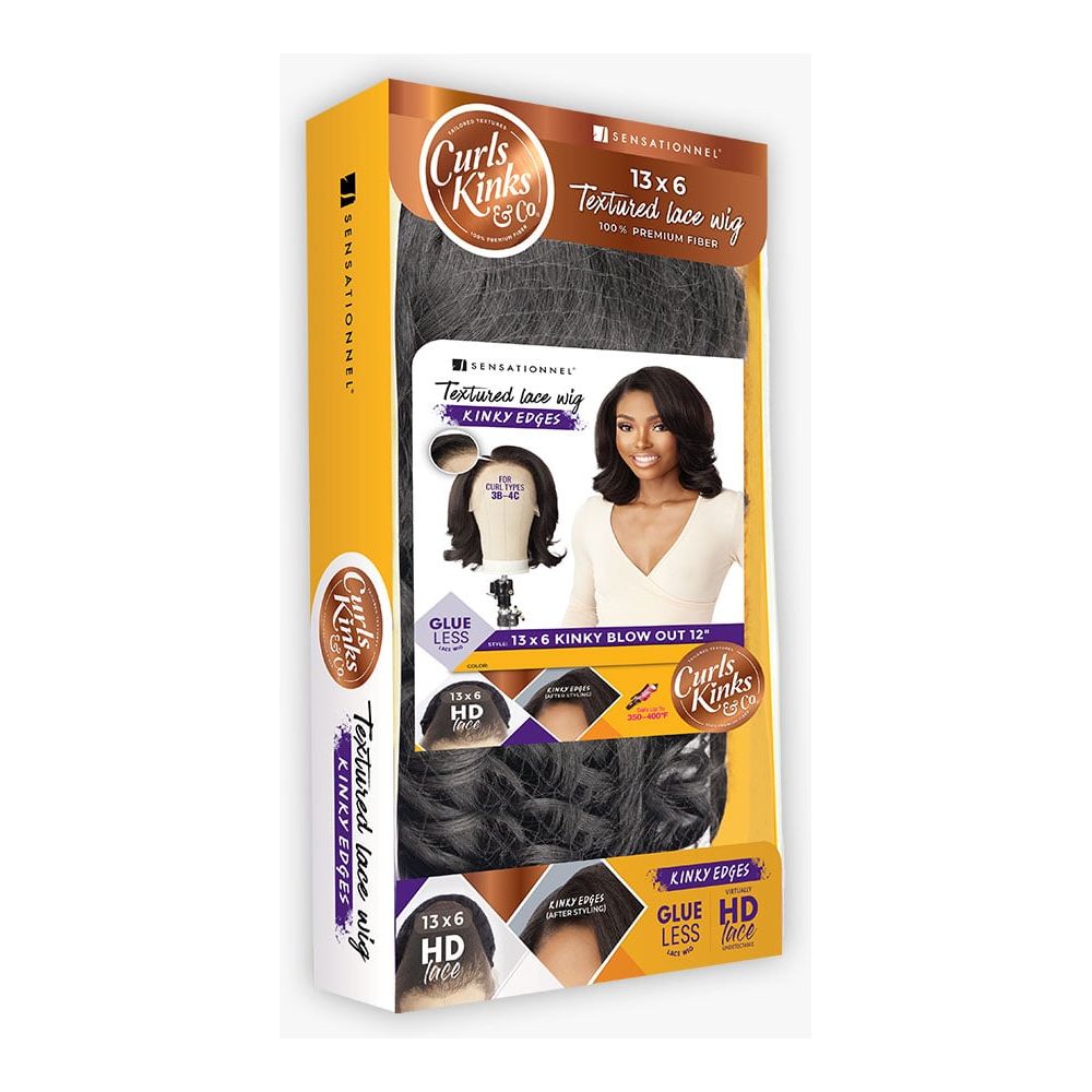 Sensationnel Kinky Edges 13x6 Synthetic HD Lace Front Wig - Kinky Blow Out 12" - Beauty Exchange Beauty Supply