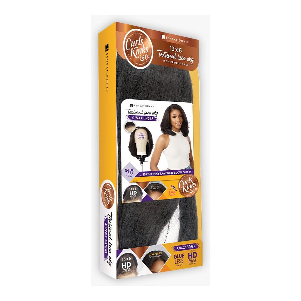 Sensationnel Kinky Edges 13x6 Synthetic HD Lace Front Wig - Kinky Blow Out 14" - Beauty Exchange Beauty Supply