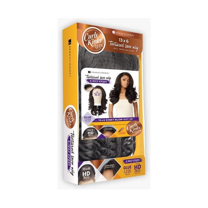 Sensationnel Kinky Edges 13x6 Synthetic HD Lace Front Wig - Kinky Blow Out 20" - Beauty Exchange Beauty Supply