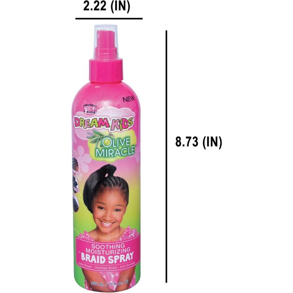 African Pride Dream Kids Soothing Moisturizing Braid Spray 12oz - Beauty Exchange Beauty Supply